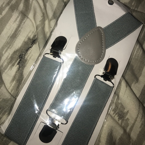 - GREY BOYS SUSPENDER & BOW TIE SET - *NWT* - Picture 4 of 4